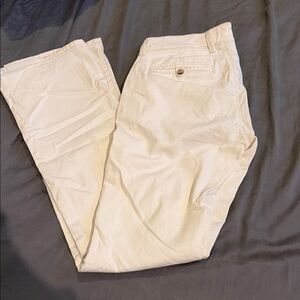 7 For All Mankind Women's Cream Boot Cut Jeans